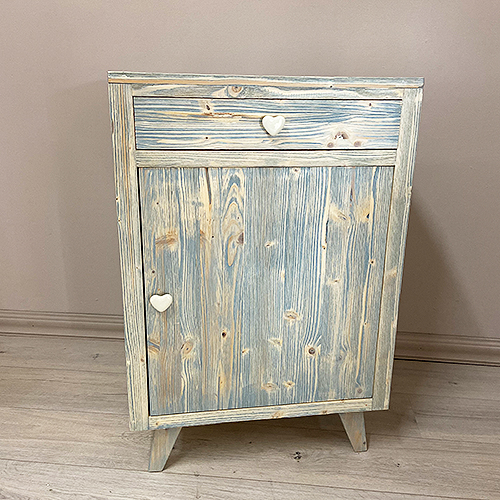 Comò verde decorato a mano - Mobili Bernardi Jari